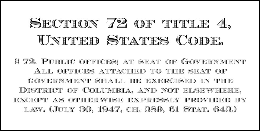 Repeal Rule 72: Move or Relocate Government & Federal Agencies Outside ...